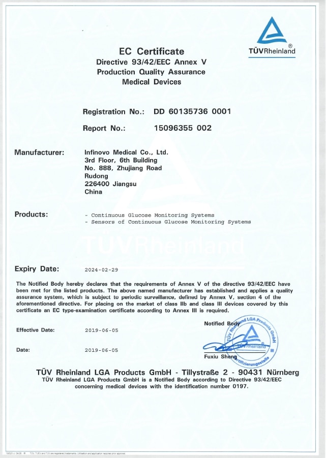 CE Certification TÜV Rheinland